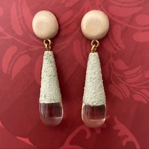 Helsinki 2 - wood and resin earrings